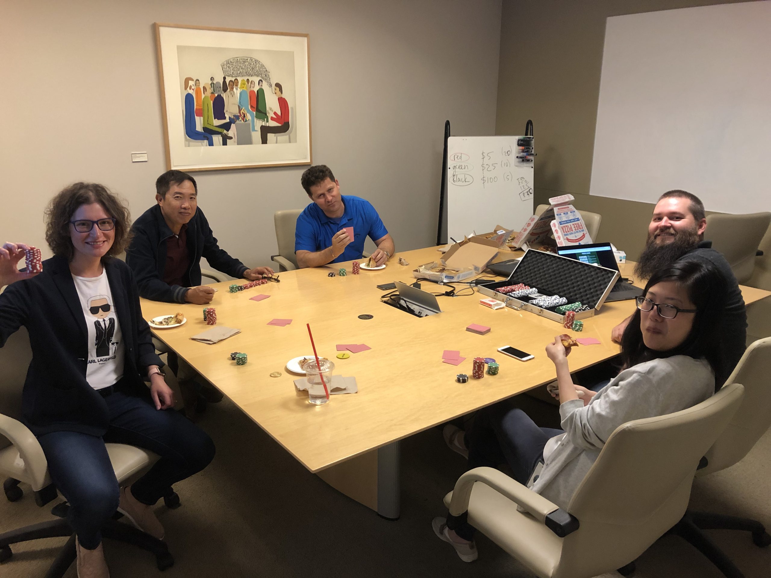 Pokernight with my scrum team at Capital Group office in Irvine, CA Pokernight with my scrum team at Capital Group office in Irvine, CA